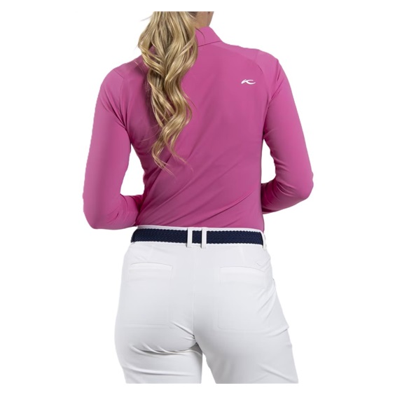 KJUS Catalina Cool dámské polo s dlouhým rukávem, peony