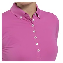 KJUS Catalina Cool dámské polo s dlouhým rukávem, peony