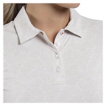 KJUS Enya Printed dámské polo, oyster/white