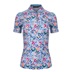 KJUS Enya Printed dámské polo, white/poolside