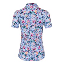 KJUS Enya Printed dámské polo, white/poolside
