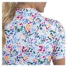 KJUS Enya Printed dámské polo, white/poolside
