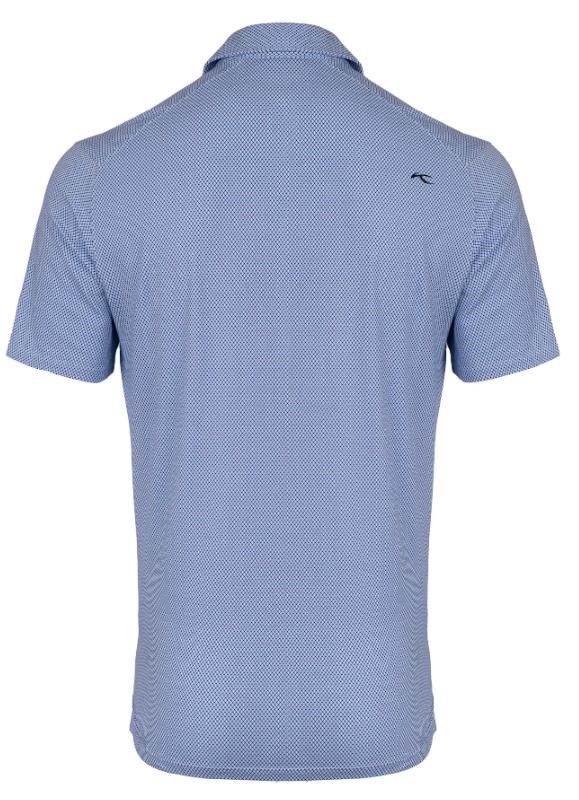 KJUS Hollow Pima Print pánské polo, white/catamaran