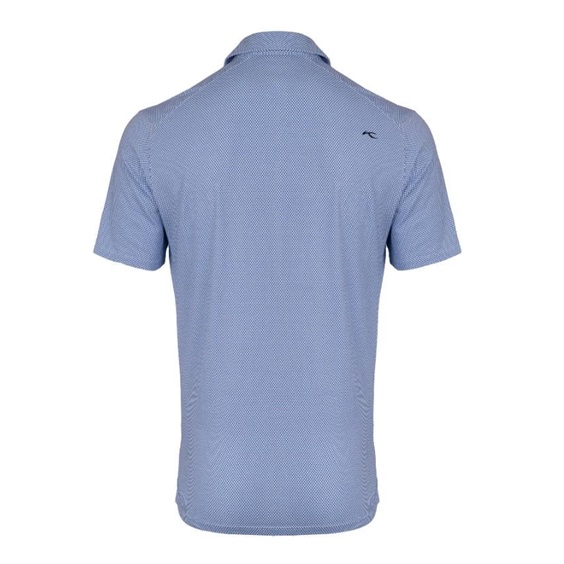 KJUS Hollow Pima Print pánské polo, white/catamaran
