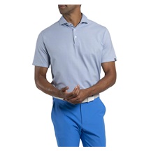 KJUS Hollow Pima Print pánské polo, white/catamaran