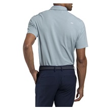 KJUS Hollow Pima Print pánské polo, riverbank/white