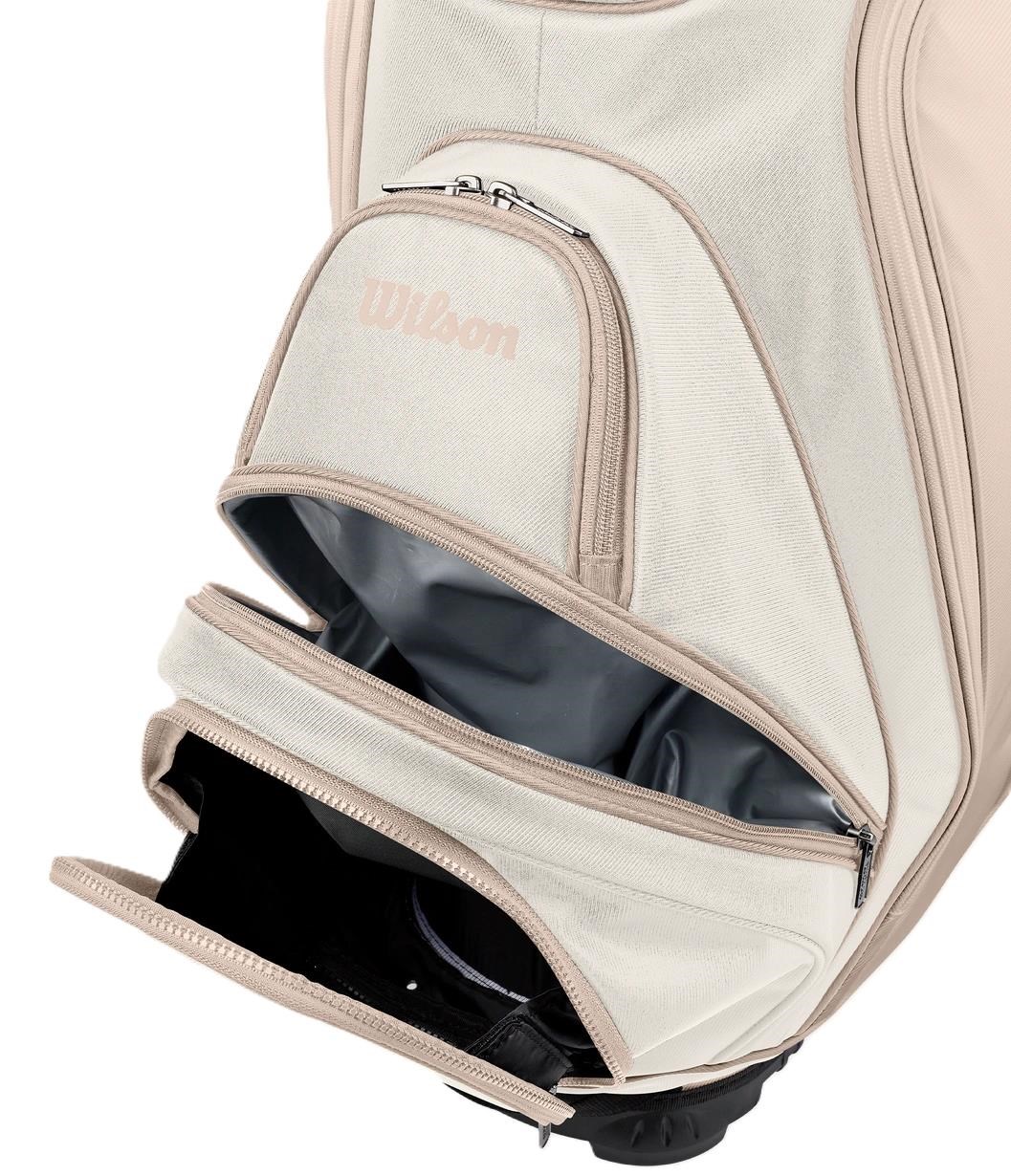 Wilson Aurora cart bag, bílo/béžový