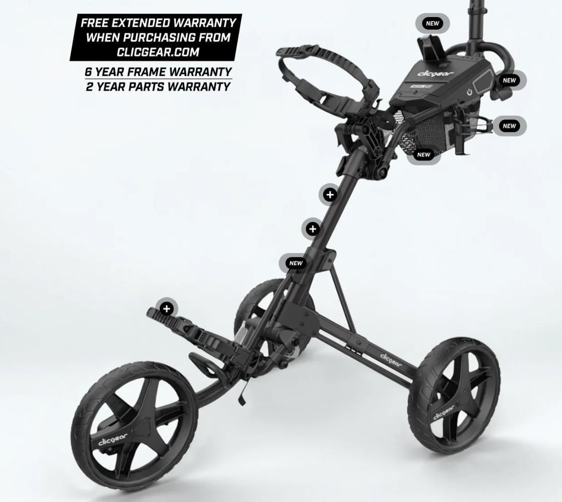Clicgear 4.5 manuální vozík, šedý