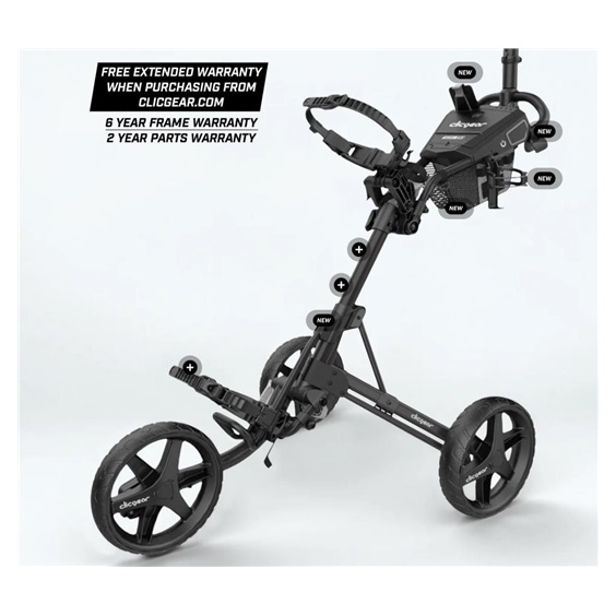 Clicgear 4.5 manuální vozík, šedý