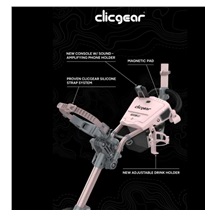 Clicgear 4.5 manuální vozík, růžový