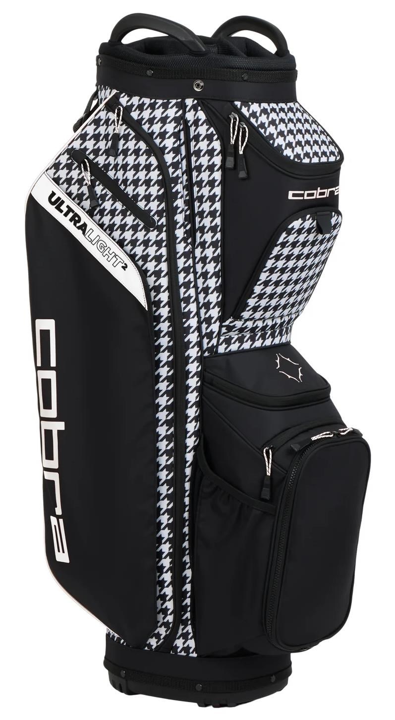 Cobra Ultralight 2 cart bag, houndstooth/melted carmel