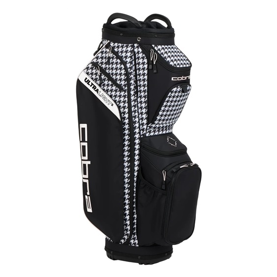 Cobra Ultralight 2 cart bag, houndstooth/melted carmel