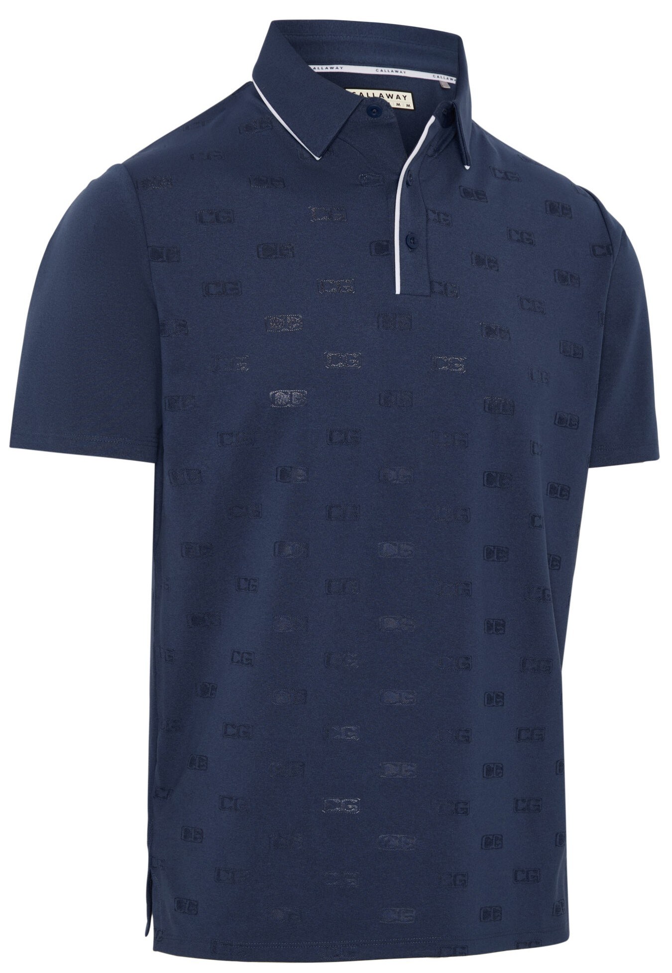 Callaway Mid Century Jacquard pánské polo, medieval blue