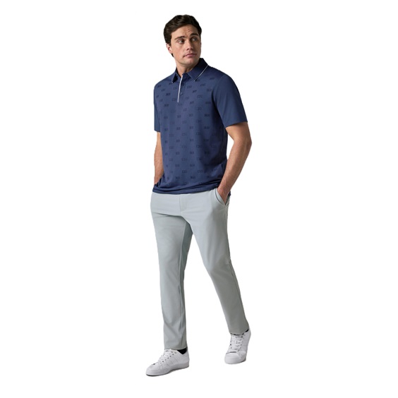 Callaway Mid Century Jacquard pánské polo, medieval blue
