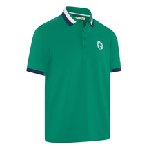 Callaway Mid Century Striped Rib Collar pánské polo, tidepool