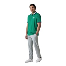 Callaway Mid Century Striped Rib Collar pánské polo, tidepool