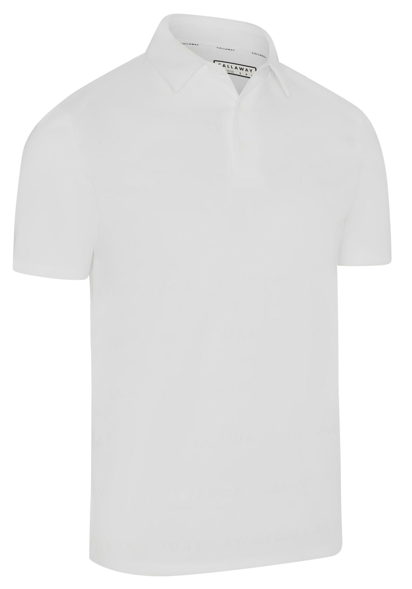 Callaway Mid Century Jacquard pánské polo, bílé