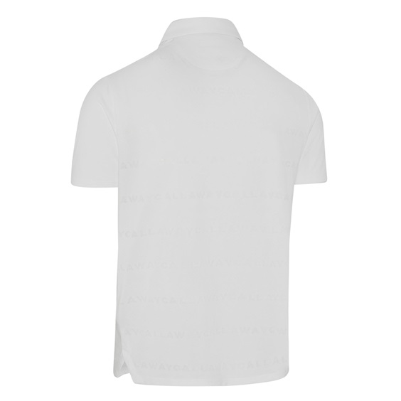 Callaway Mid Century Jacquard pánské polo, bílé