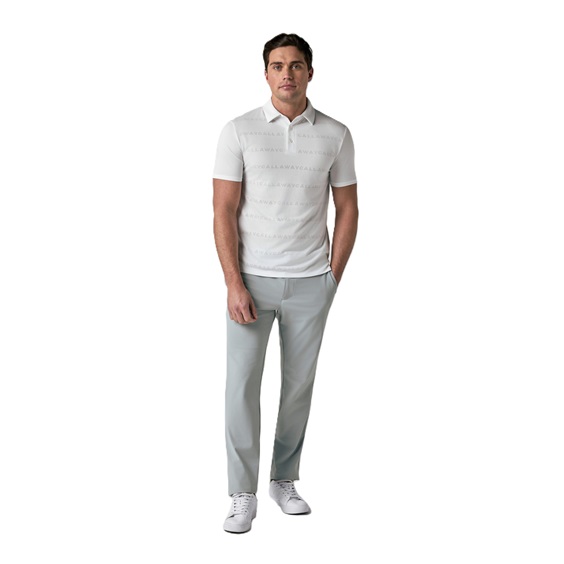 Callaway Mid Century Jacquard pánské polo, bílé