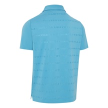Callaway Mid Century Jacquard pánské polo, blue blossom