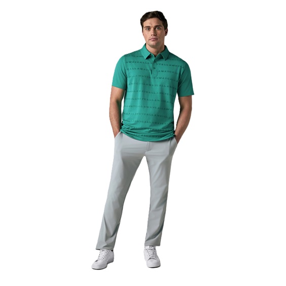 Callaway Mid Century Jacquard pánské polo, tidepool
