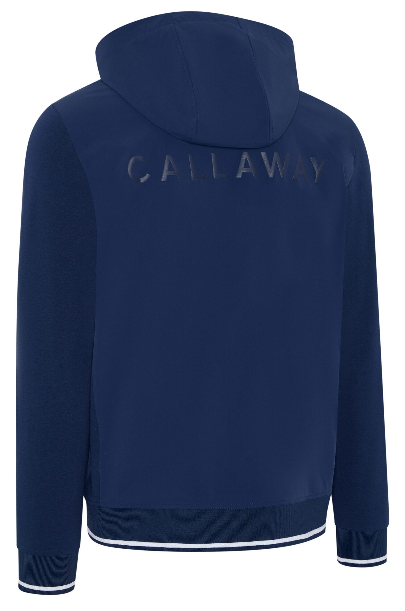 Callaway Mid Century Mixed Media Hooded 1/4 Zip pánská mikinia, medieval blue