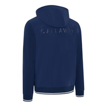 Callaway Mid Century Mixed Media Hooded 1/4 Zip pánská mikinia, medieval blue