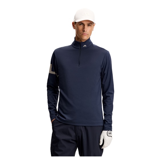 J.Lindeberg Heath Strike Mid Layer pánská mikina, JL Navy