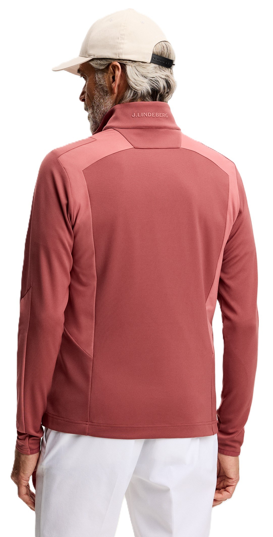 J.Lindeberg Lukas Quarter Zip Mid Layer pánská mikina, apple butter