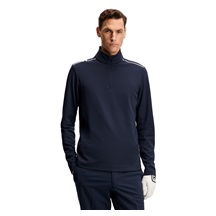 J.Lindeberg Leon Quarter Zip Mid Layer pánská mikina, JL navy