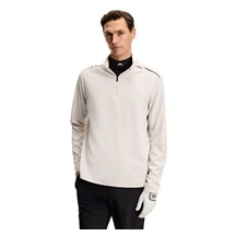 J.Lindeberg Leon Quarter Zip Mid Layer pánská mikina, moonbeam