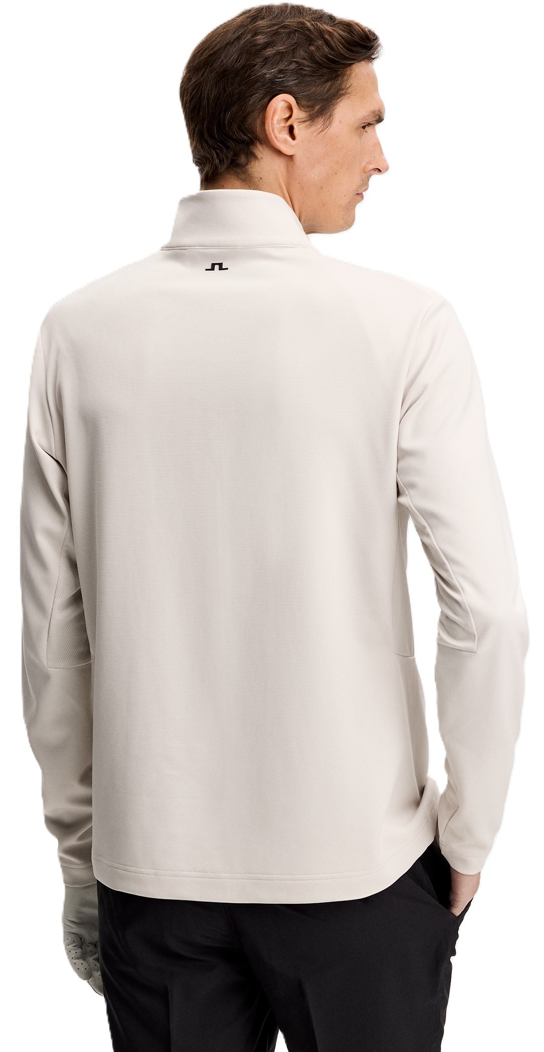 J.Lindeberg Leon Quarter Zip Mid Layer pánská mikina, moonbeam