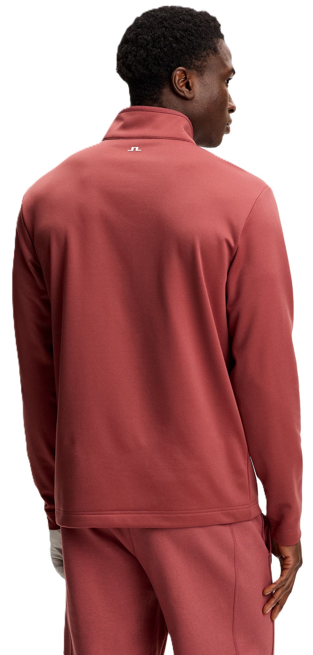 J.Lindeberg Clide Quarter Zip Mid Layer pánská mikina, apple butter