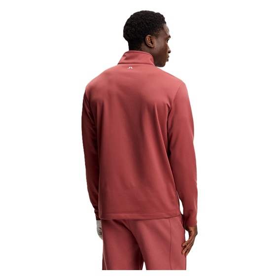 J.Lindeberg Clide Quarter Zip Mid Layer pánská mikina, apple butter