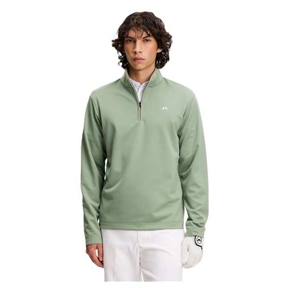 J.Lindeberg Clide Quarter Zip Mid Layer pánská mikina, hedge green