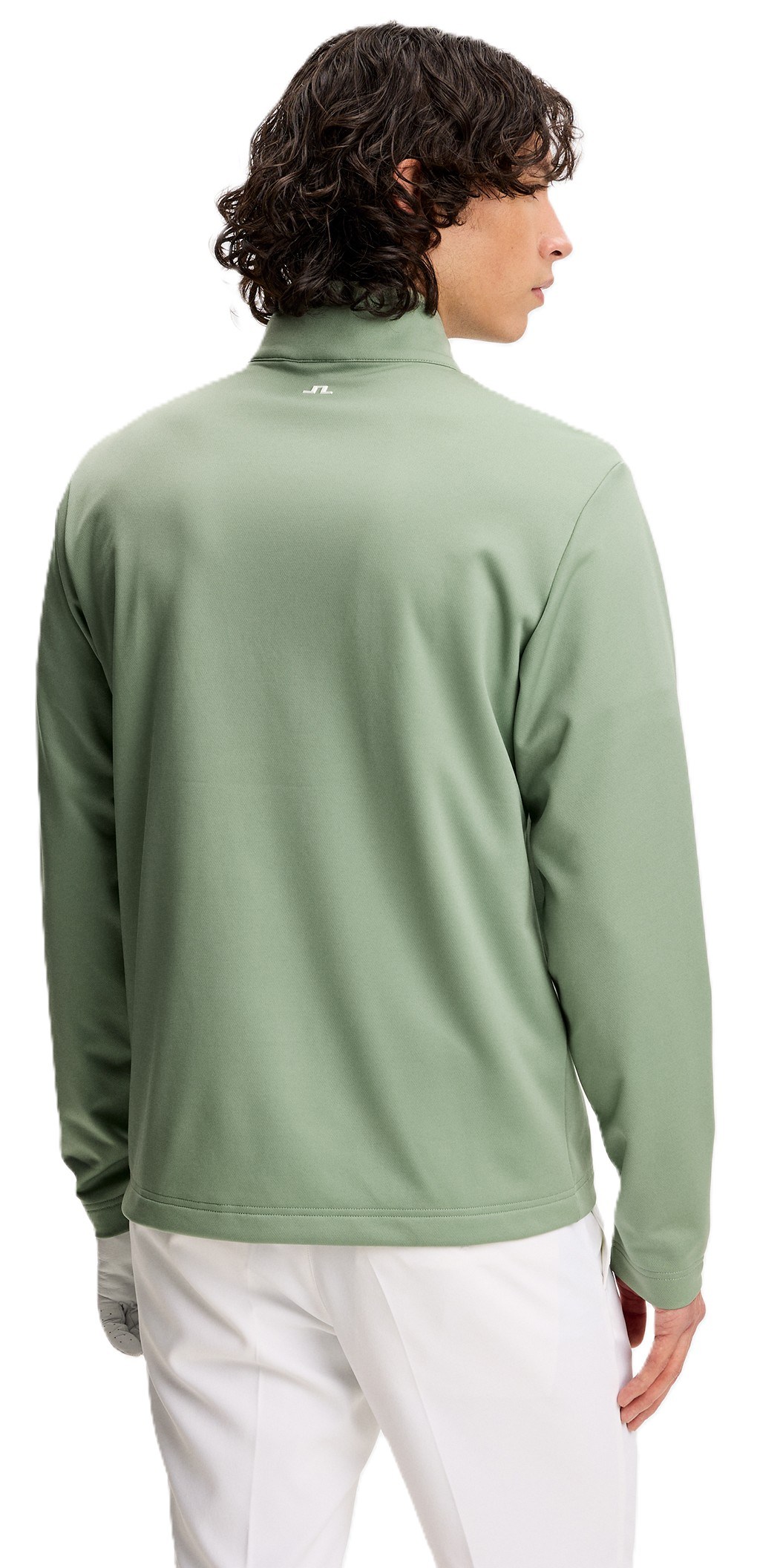 J.Lindeberg Clide Quarter Zip Mid Layer pánská mikina, hedge green
