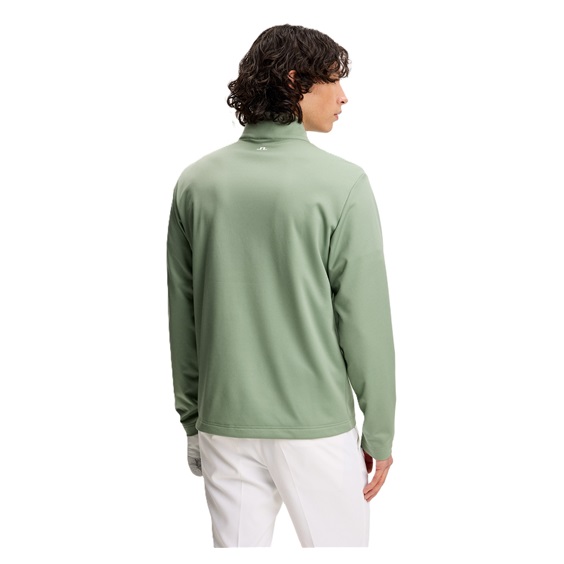 J.Lindeberg Clide Quarter Zip Mid Layer pánská mikina, hedge green
