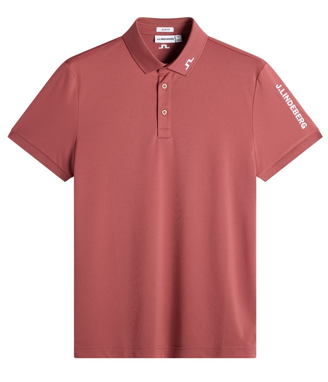 J.Lindeberg Tour Tech Slim Fit pánské polo, apple butter