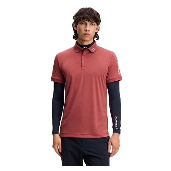 J.Lindeberg Tour Tech Slim Fit pánské polo, apple butter