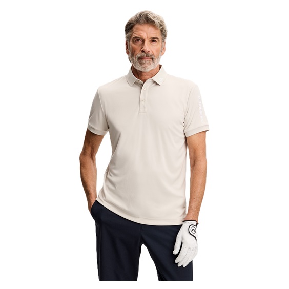 J.Lindeberg Tour Tech Slim Fit pánské polo, moonbeam
