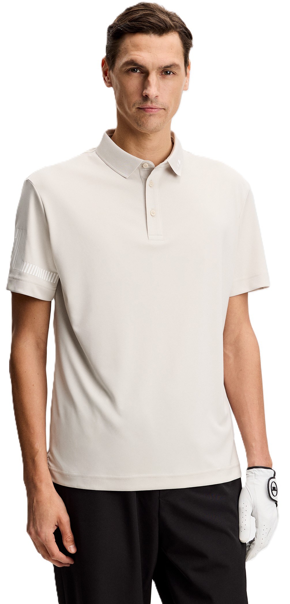 J.Lindeberg Heath pánské polo, moonbeam