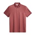 J.Lindeberg Tour Tech Print pánské polo, bridge stack apple butter