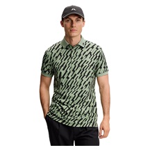 J.Lindeberg Tour Tech Print pánské polo, oak green
