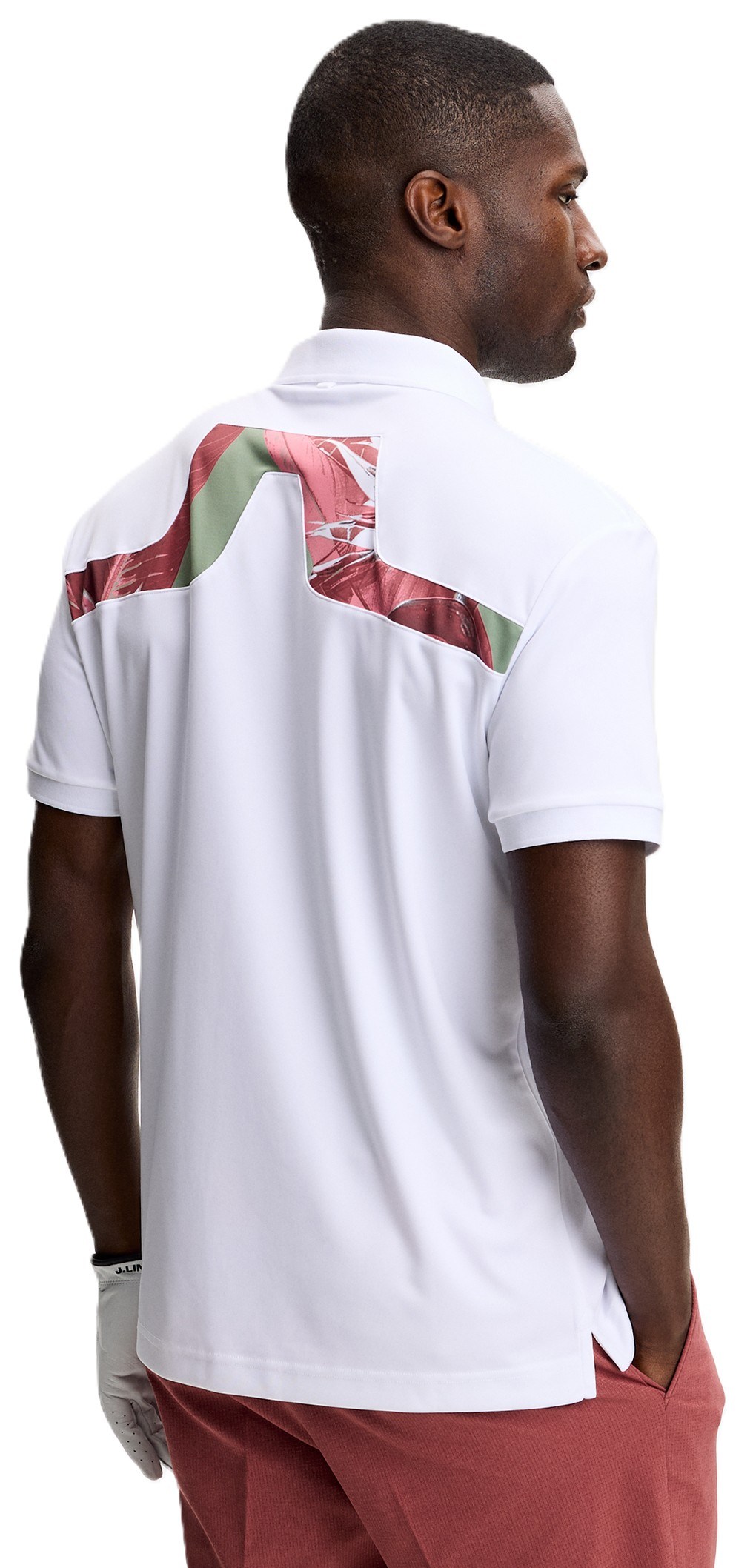 J.Lindeberg KV Print pánské polo, paradise hedge green
