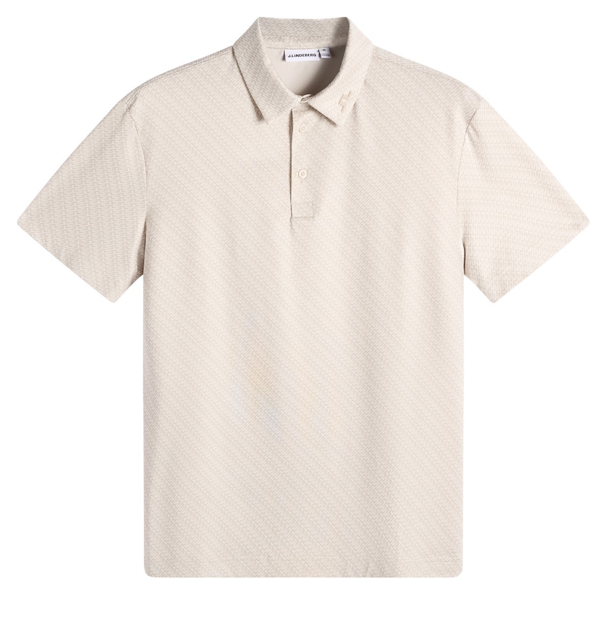 J.Lindeberg Tod Print pánské polo, flight bridge moonbeam