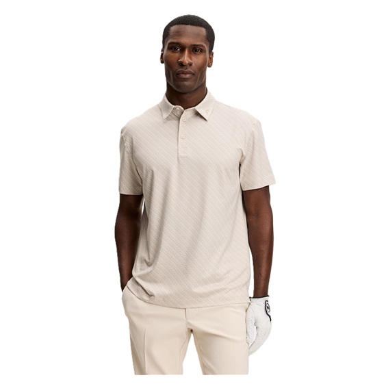 J.Lindeberg Tod Print pánské polo, flight bridge moonbeam