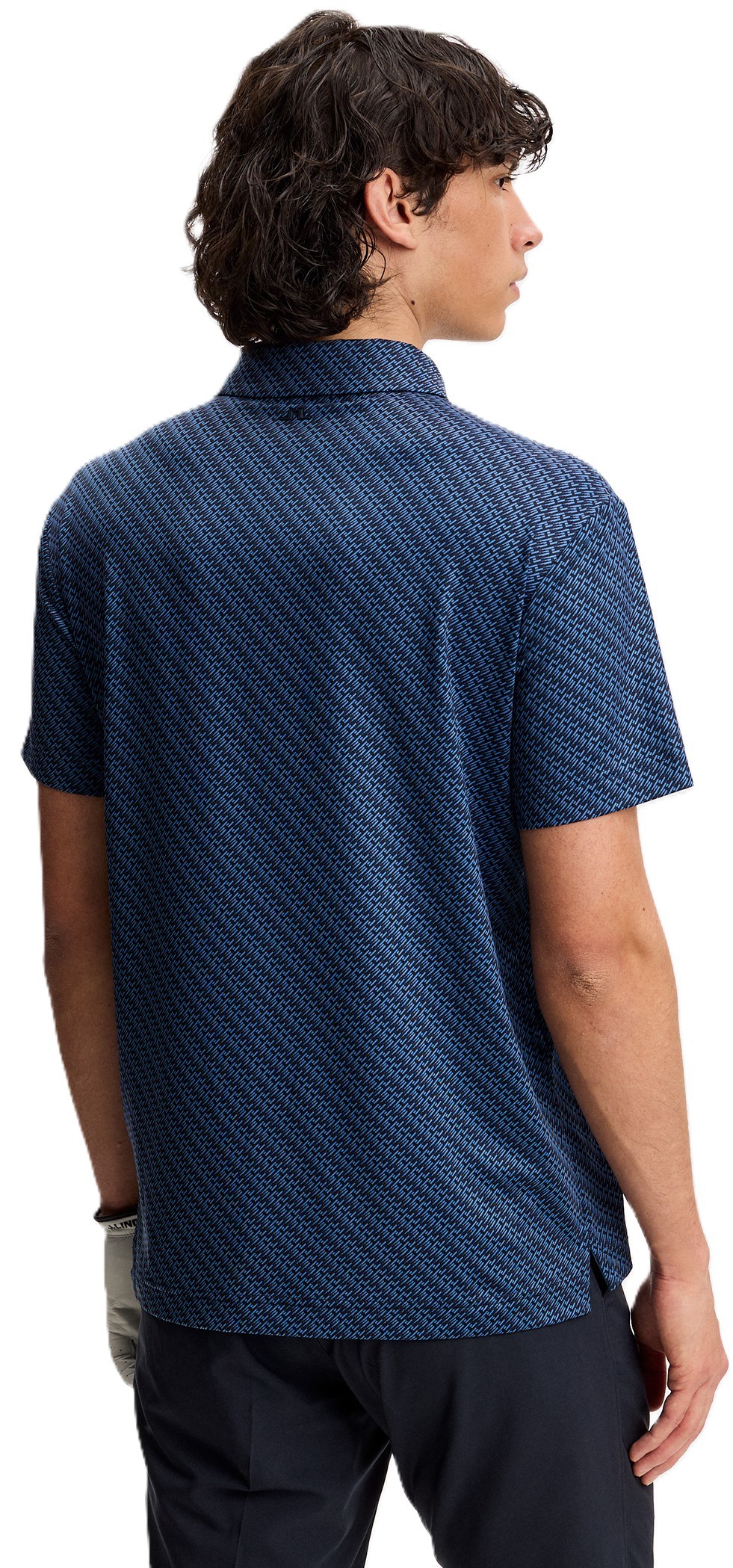 J.Lindeberg Tod Print pánské polo, flight bridge navy fed