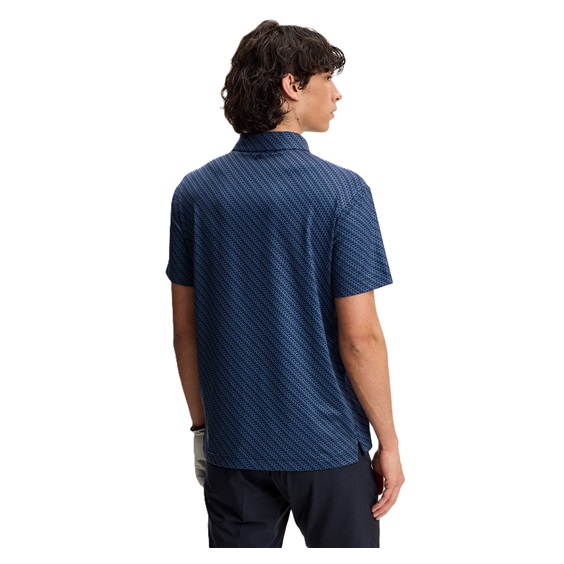 J.Lindeberg Tod Print pánské polo, flight bridge navy fed