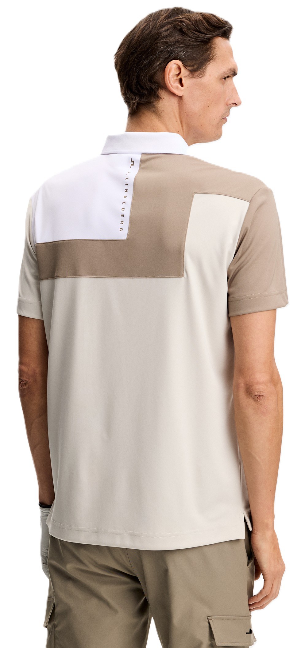 J.Lindeberg Rody pánské polo, moonbeam