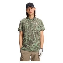J.Lindeberg Dario Tour Print pánské polo, tour 26 tonal green